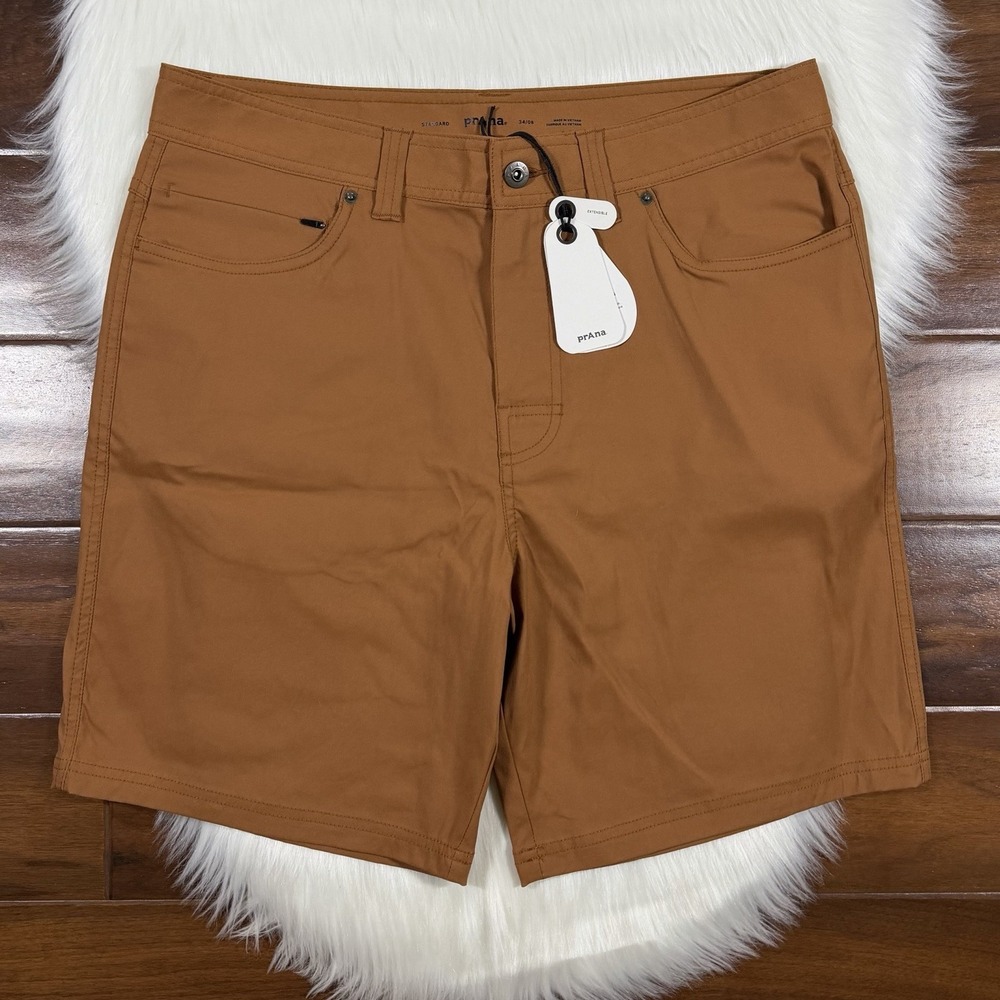 Prana Men's Size 34 Tawny Stretch Zion 5 Pocket 8" Shorts